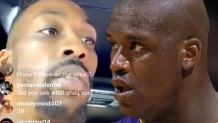Dwight Howard RESPONDS To Shaqs Petty DISS On Instagram Live!