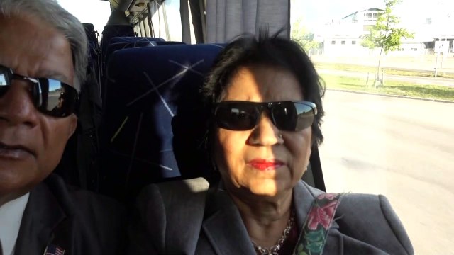 BDMV-178 Aruna & Hari Sharma in Flubus 801 from Uppsala to Arlanda Jun 15, 2019