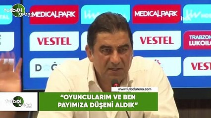 Ünal Karaman: "Oyuncularım ve ben payımıza düşeni aldık"