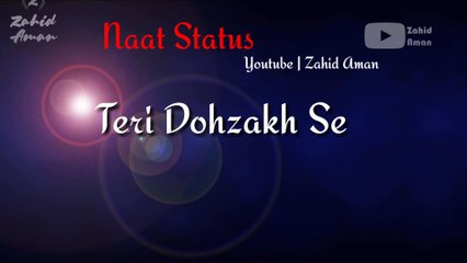 Sar Sue Roza Jhuka Phir Tujhko Kya || Naat Status Lyrics || Owais Qadri