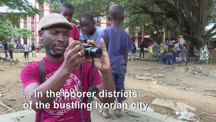 Ivoirian artist puts Abidjan's streets onto canvas