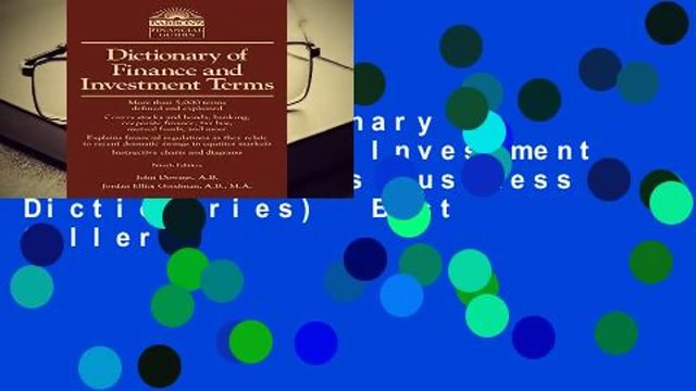 [Read] Dictionary of Finance and Investment Terms (Barron s Business Dictionaries) Best Sellers