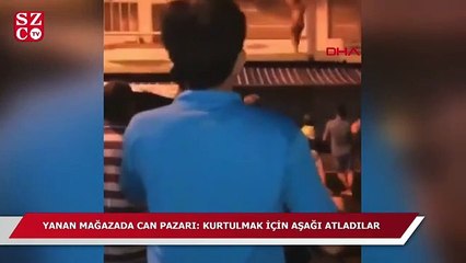 Yanan mağazada can pazarı