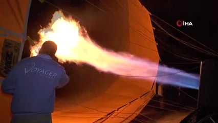 Kapadokya'da Zafer Bayramı gökyüzünde kutlandı