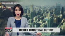 S. Korea's industrial output up 1.2% m/m in July due to increased car, chemicals production