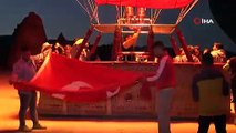 Kapadokya’da 30 Ağustos için Türk Bayrakları uçtu