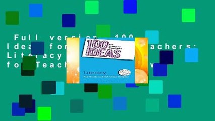 Full version  100 Ideas for Primary Teachers: Literacy (100 Ideas for Teachers)  Review