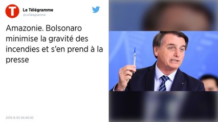 Incendies en Amazonie : Il « n’est pas vrai » que la forêt soit « en feu », affirme Bolsonaro