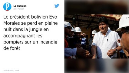 Le président de la Bolivie se perd pendant une heure dans la jungle... en feu