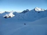 les menuires - meribel par la piste . 2. team D4H