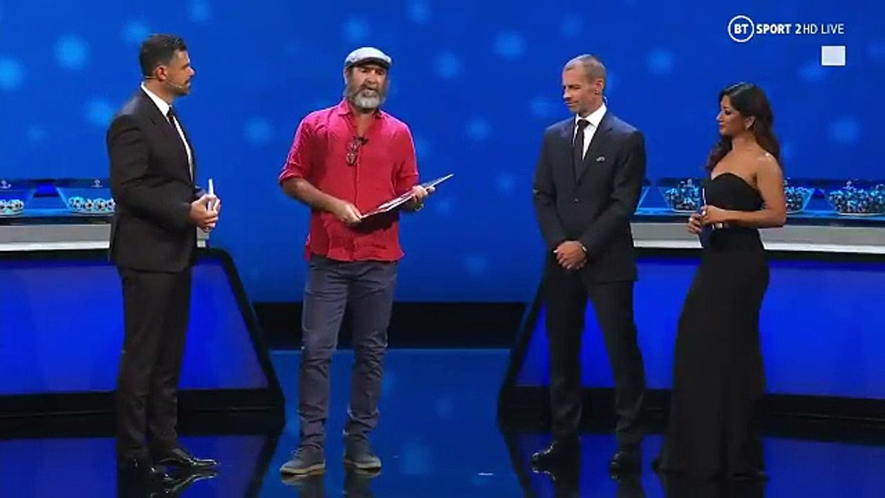 Regardez le discours du footballeur Eric Cantona lors du tirage de la Ligue des champions - VIDEO