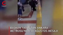 Ankara Metro hoparlörlerinden gelen sesler tüyleri diken diken etti
