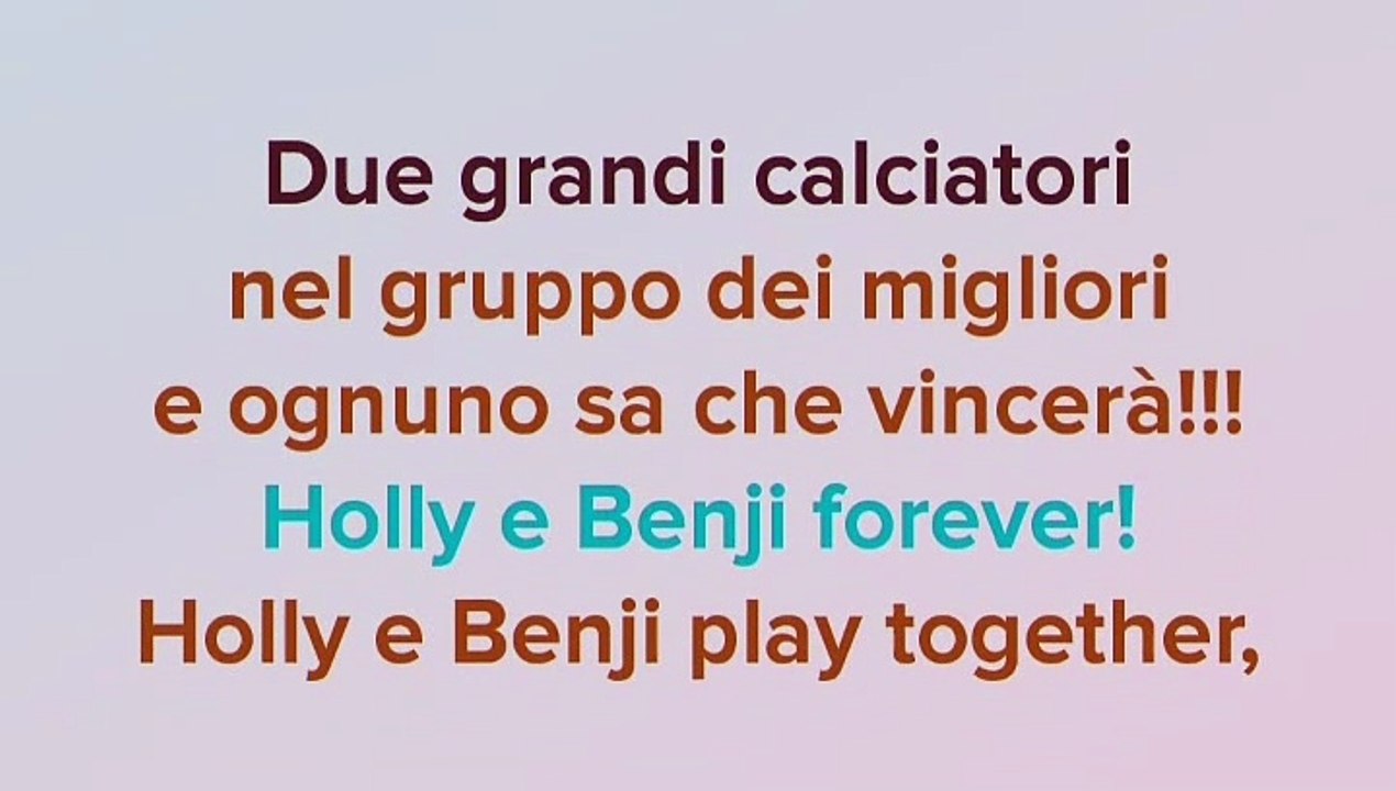 Holly e Benji forever - Sigla (Karaoke TOP con cori)