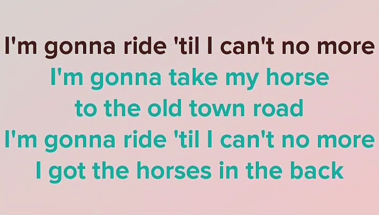 Old town road - Lil Nas X ft Billy Ray Cayrus (Karaoke TOP)