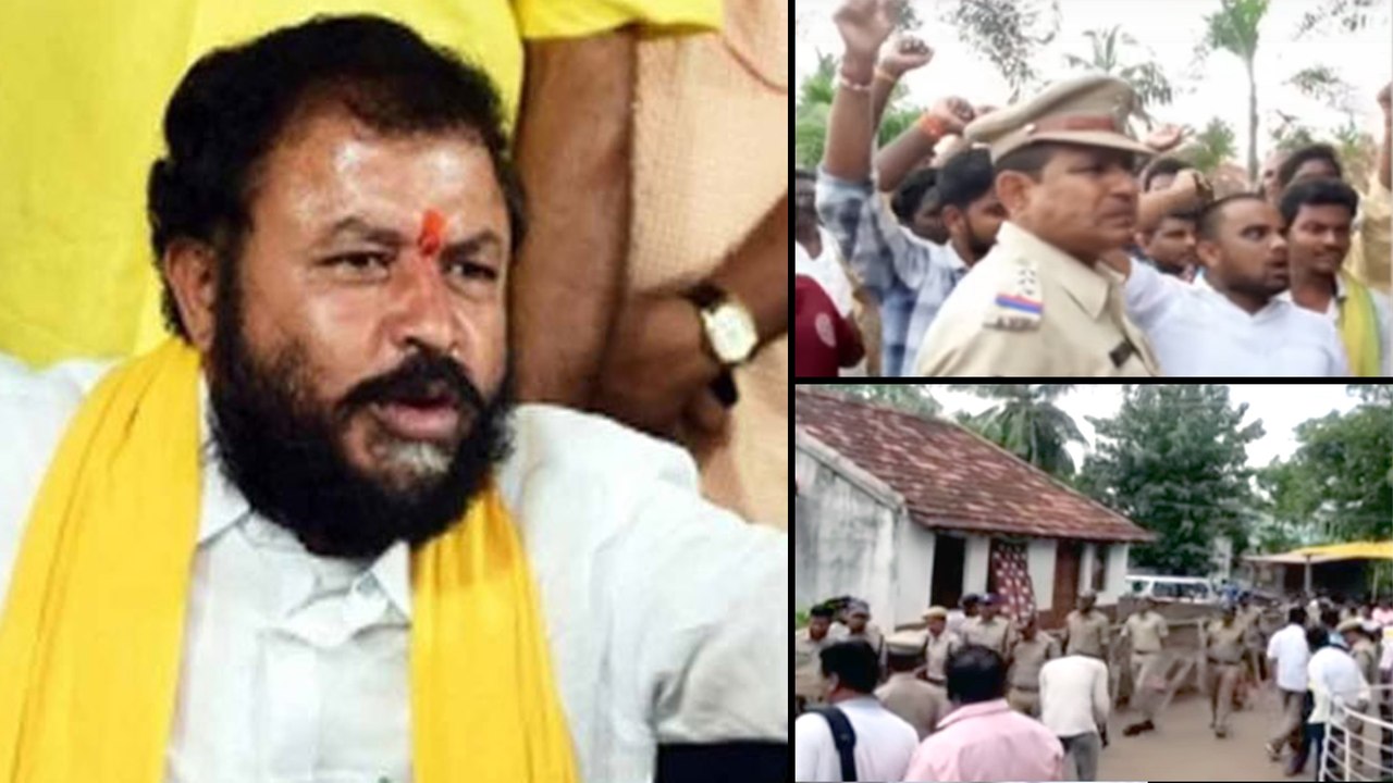 ఇసుక కొరతపై టీడీపీ నిరసన ప్రదర్శనలు || Chintamaneni Was Take Into Custody By The police In Eluru