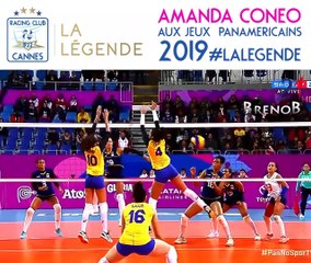 En attendant de retrouver Amanda Coneo au Palais de Victoires retrouvez ses plus belles actions aux jeux panaméricains avec la Colombie