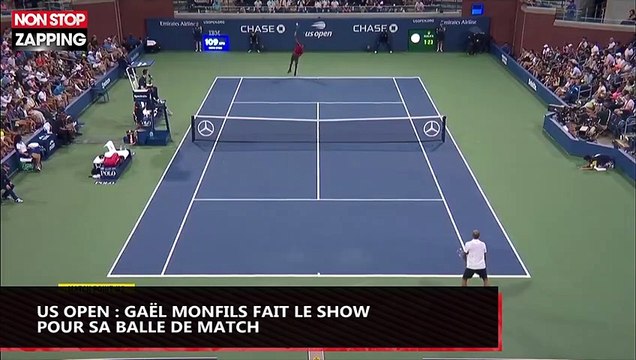 US Open : Gaël Monfils fait le show sur sa balle de match (vidéo)