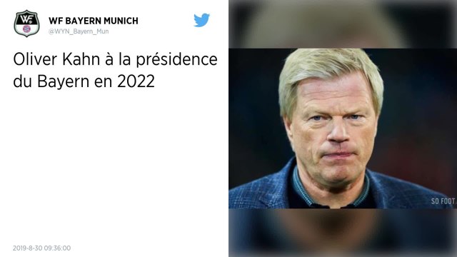 Football. Oliver Kahn sera président du Bayern Munich en 2021