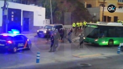 Salto  masivo a la valla de Ceuta