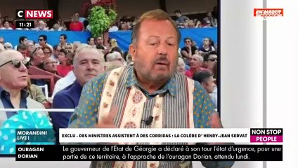 Morandini Live : Henry-Jean Servat en colère, il réagit à la polémique sur la corrida (vidéo)