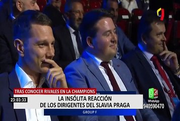 La risible reacción del Slavia Praga al conocer a sus competidores en Champions League