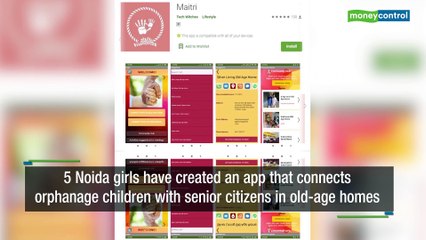 Noida girls create app to connect old-age homes and orphanages, win tech prize in US