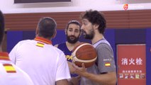 Entrenamiento de la Selección Española de Baloncesto