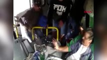 Meksika'da otobüs sürücülerinin kabusu 'palalı gaspçılar' kamerada