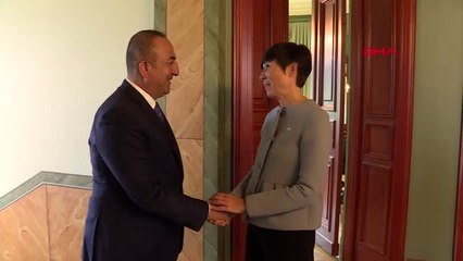Çavuşoğlu, norveçli mevkidaşı ile baş başa görüştü