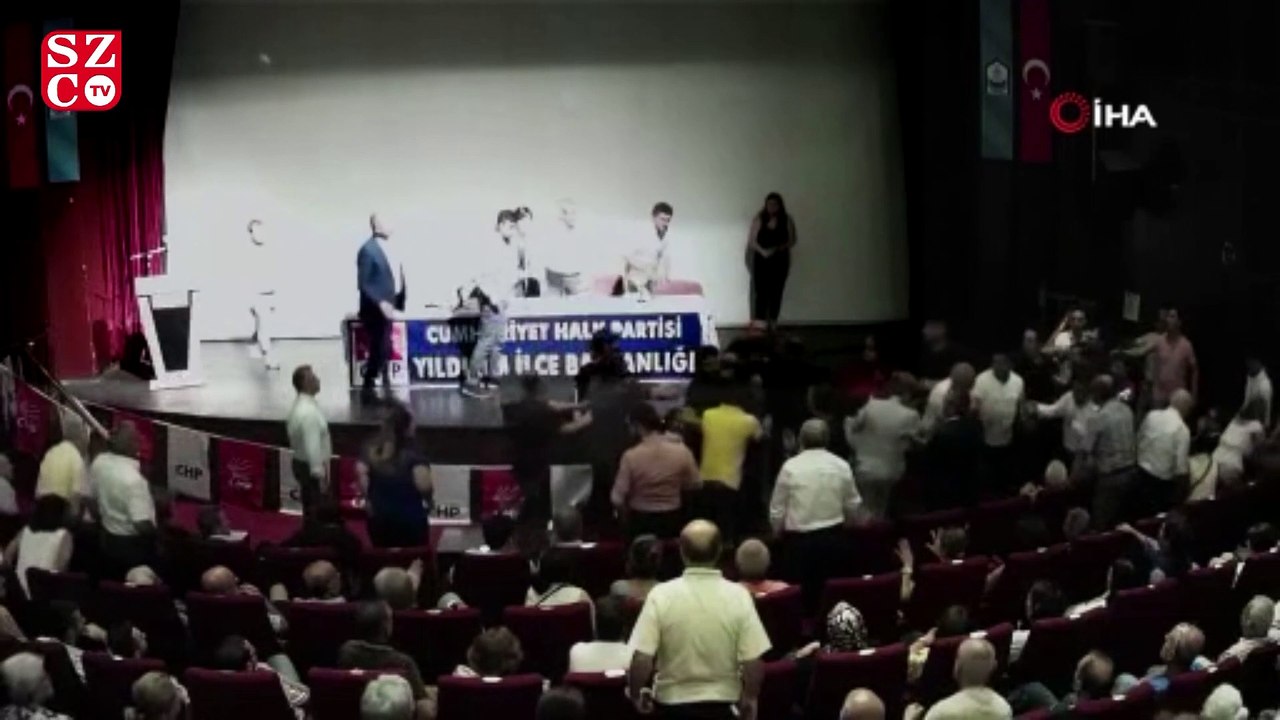 Kaftancıoğlu’nun katıldığı CHP toplantısında ortalık karıştı, yumruklar konuştu