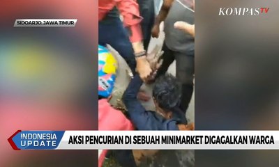 Aksi Pencurian di Minimarket Digagalkan Warga, Pelaku Babak Belur