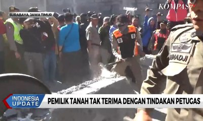 Bongkar Tembok Penghalang Jalan, Satpol PP Ricuh dengan Warga