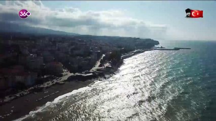 Gökyüzünden, Akçakoca'yı geziyor