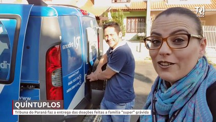 Grávidos de quíntuplos recebem doações dos leitores da Tribuna