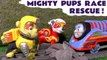 Paw Patrol Mighty Pups Rescue Thomas and Friends The Great Race with Funny Funlings and DC Comics in this Toy Story Full Episode English