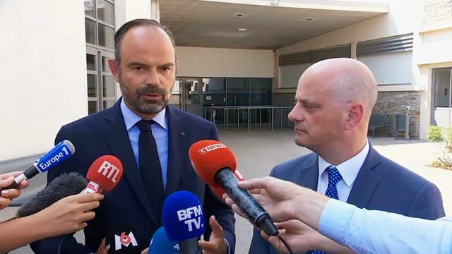 Prérentrée scolaire : Edouard Philippe au Lycée polyvalent du Val d'Argens au Muy