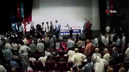 Canan Kaftancıoğlu’nun katıldığı CHP toplantısında kavga çıktı, toplantı yarıda kesildi