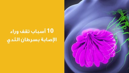10 أسباب تقف وراء الإصابة سرطان الثدي