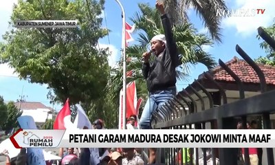 Petani Garam Madura Desak Jokowi Minta Maaf