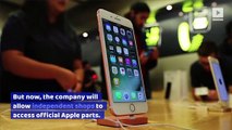 Apple to Supply Parts to Third-Party Repair Shops