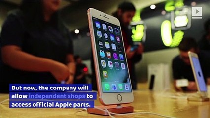 Apple to Supply Parts to Third-Party Repair Shops