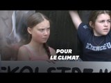 À peine arrivée à New York, Greta Thunberg manifeste devant l'ONU