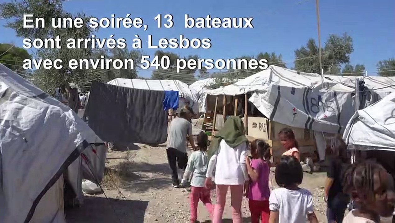 Grèce: le camp de Moria débordé par les nouvelles arrivées de migrants