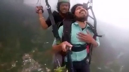 Hilarious paragliding video goes viral on social media