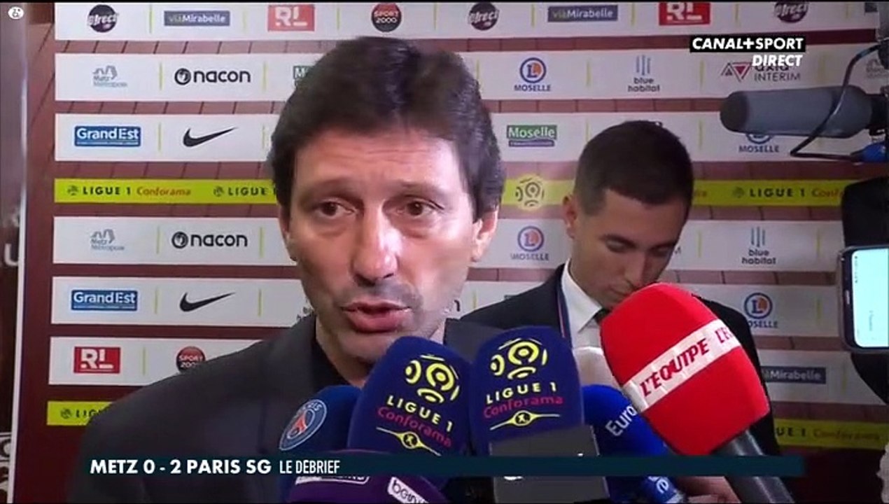 Léonardo en zone mixte à Metz propos de Neymar!