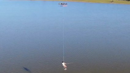 Fishing While Being Carried By A Giant Drone