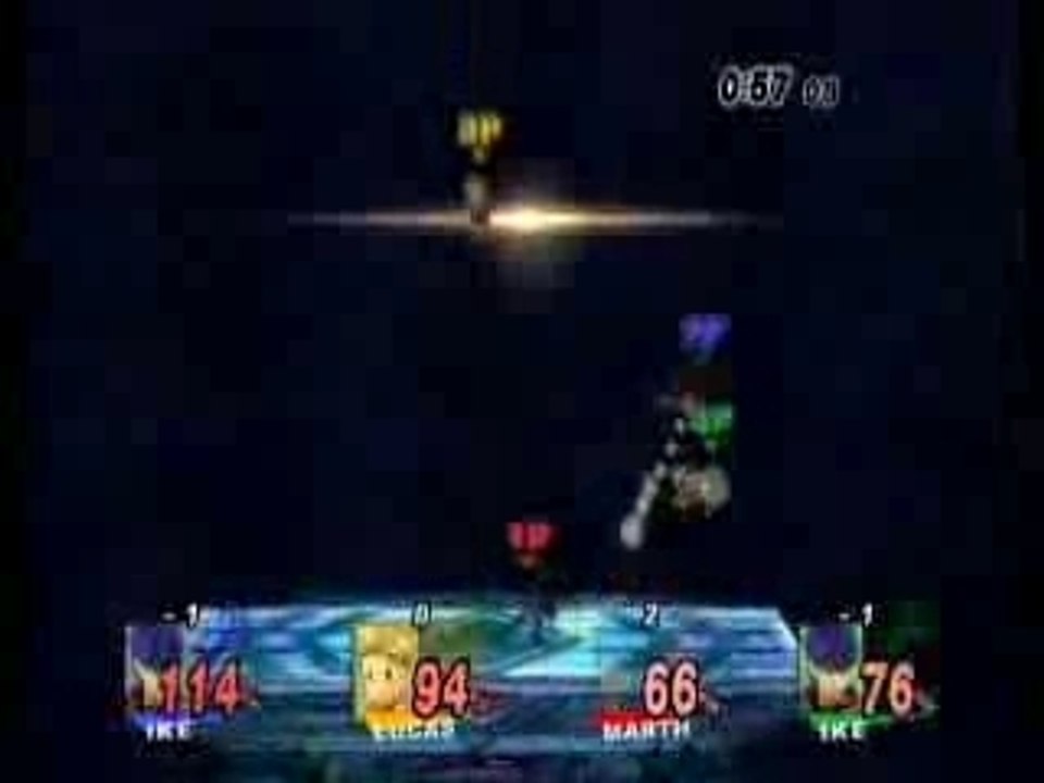 Super Smash Bros. Brawl - Ike VS Lucas VS Marth VS Ike