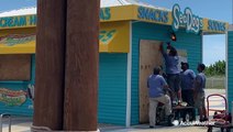 Businesses board up in preparation for Hurricane Dorian