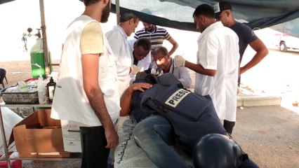 İsrail askerleri AA foto muhabirini başından yaraladı - GAZZE