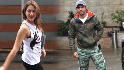 Sara Ali Khan & Varun Dhawan spotted during dance practice: Watch Video | FilmiBeat